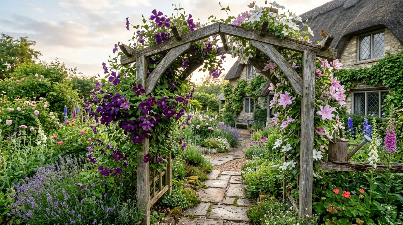 Cottage-Style Flowering Trellis